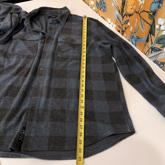 Lucky Brand Men’s Plaid Brushed Jersey Blue Shirt Sz XXL Soft Cozy Gorpcore - Picture 8 of 8